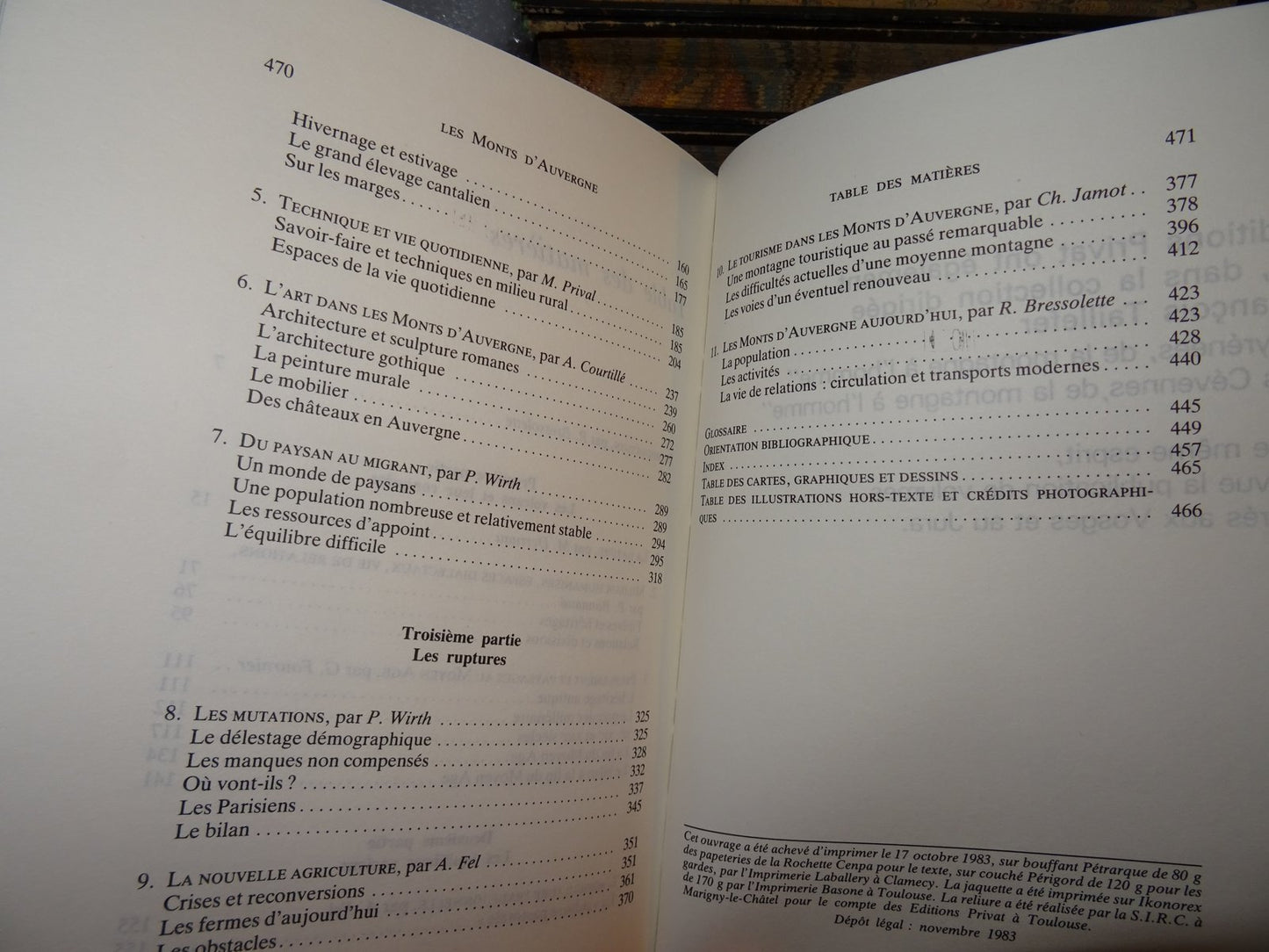 Les Monts D'Auvergne - Bressolette - Superbe monographie régionale 1983