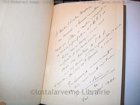"Contes du Bled" Henry CLERISSE Bel Envoi Autographe au Sénateur Mourier 1936