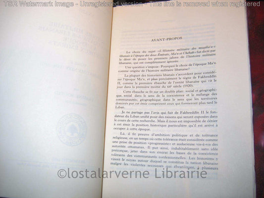 "Historia militar de los Muqâta'a-s libaneses" Yassine SOUEID 2 volúmenes 1985 Ilustrado