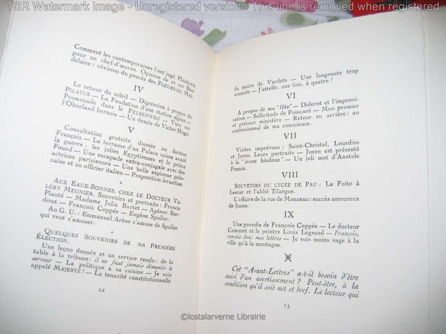 Promenades autour de ma Vie - Louis Barthou Edition Originale 1/500 1933