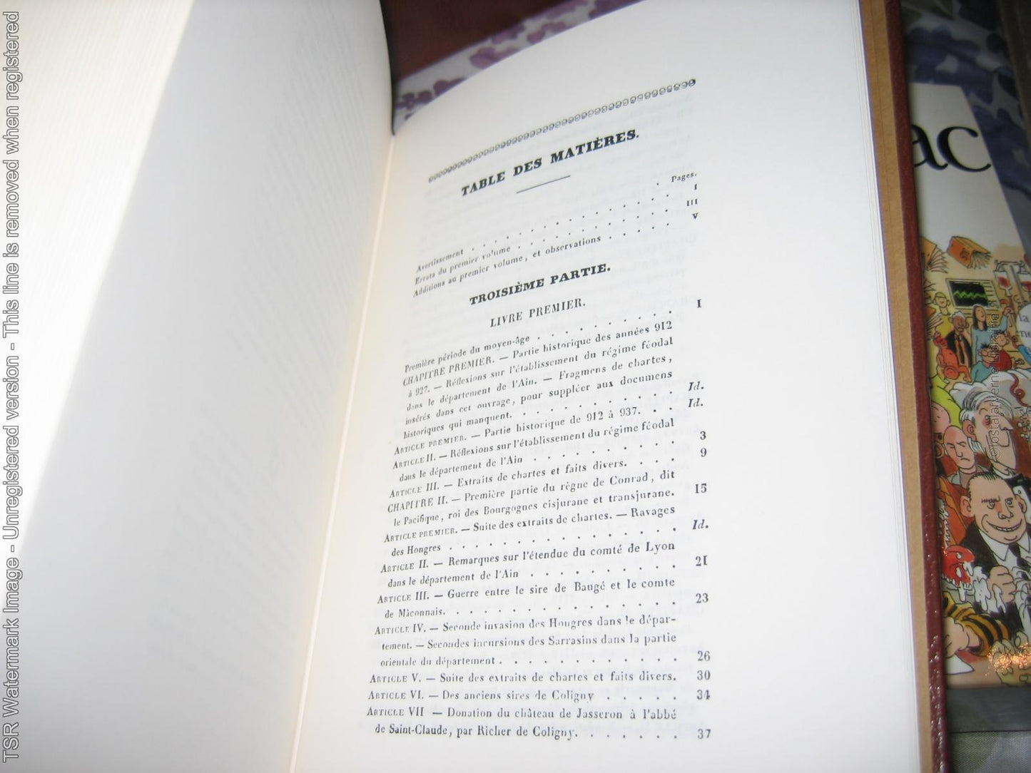 "Histoire de L'Ain" Comte de Lateyssonnière 1841 Reed. Horvath 1979 4vol 1/210