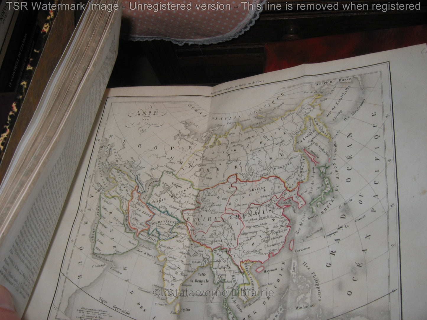 Dictionnaire Géographique universel de Vosgien - 7 cartes - superbe reliure 1829