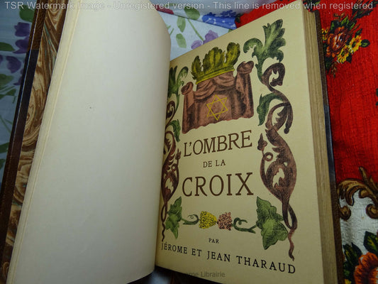 L'Ombre de la Croix - Tharaud - ill par FEDER - Reliure Maroquin Superbe 1932