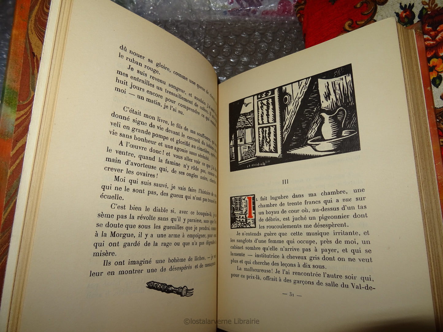 L'Insurgé - Jules Vallès - ill. Barthélémy - Belle reliure Maroquin 1923 1/942
