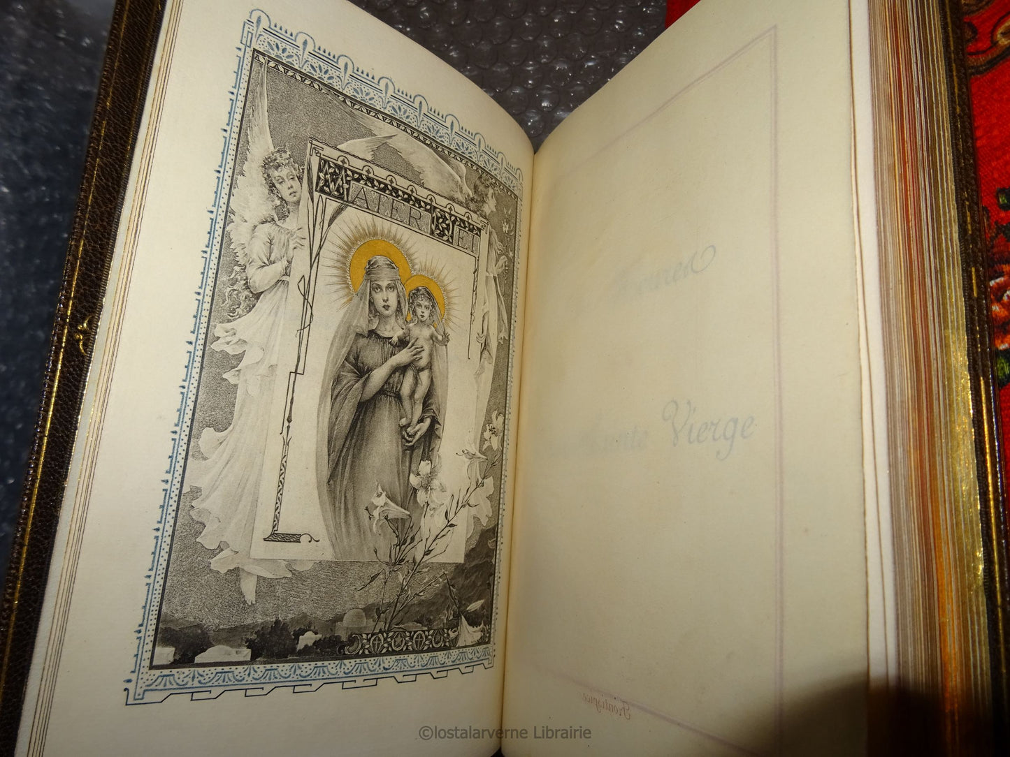 Horas de la Santísima Virgen - il. Dubufe - Enc. Marroquí 1895 Maison Goupil