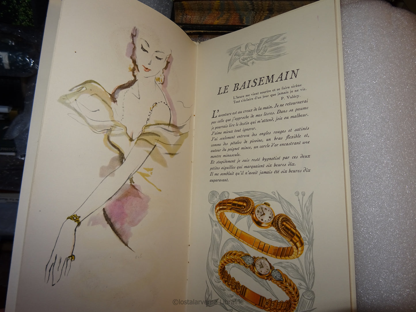 La chanson des Jolis Gestes - plaquette Montres OMEGA - Pierre Simon 1950