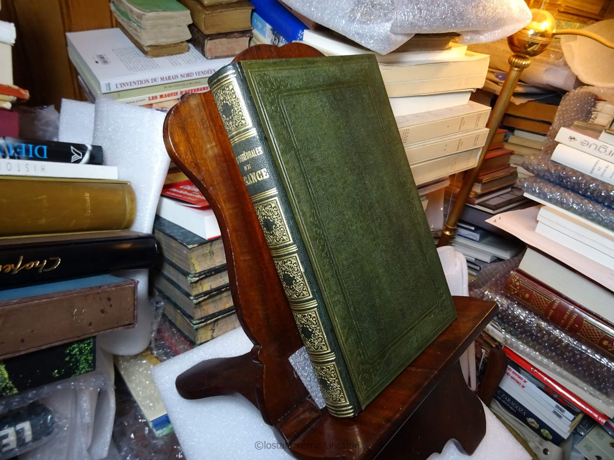 The most beautiful cathedrals of France - Bourassé - Beautiful romantic binding 1861