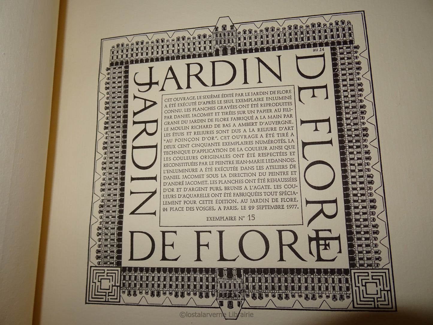 Giacomo Franco - Venise - Editions Le Jardin de Flore - Fernand Pouillon 1977