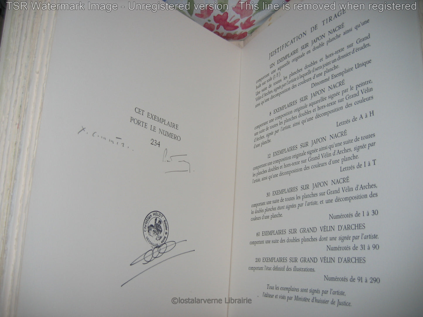 Pour Un Herbier COLETTE - Lithographies originales Commère 1/200 1972 Superbe