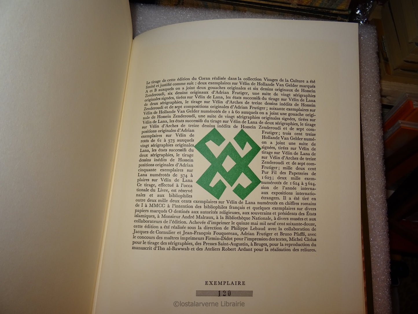 2 LOTS - Le Coran - Manuscrit Ibn al-Bawwab Club du Livre 5 Vol illustrés par Zenderoudi Avec SUITE