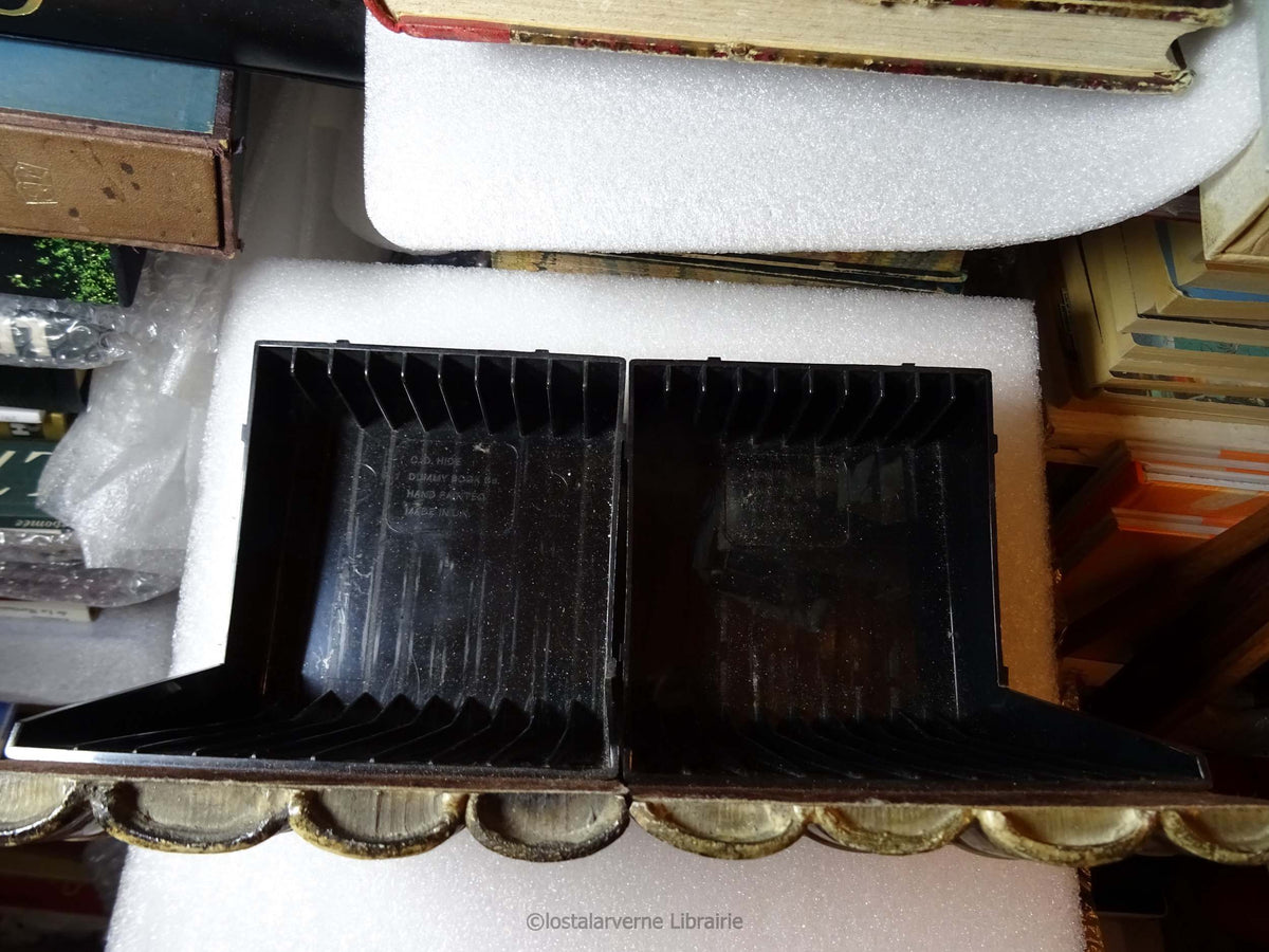 4 CD racks for 40 CDs - Walter Scott faux-book front - made in UK Vintage