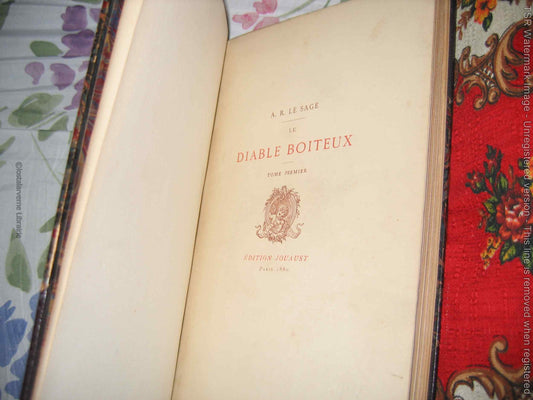Le Diable Boiteux - LE SAGE Ill. Lalauze En 3 Etats 1/170 Relié Maroquin 1880