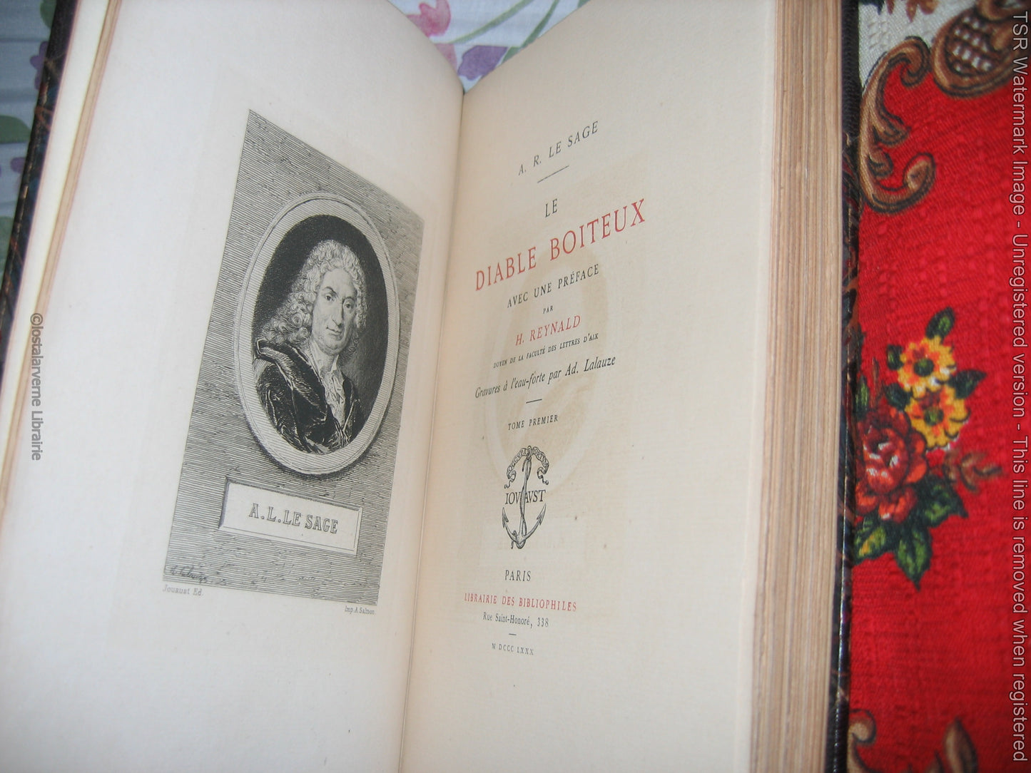 Le Diable Boiteux - LE SAGE Ill. Lalauze En 3 Etats 1/170 Relié Maroquin 1880