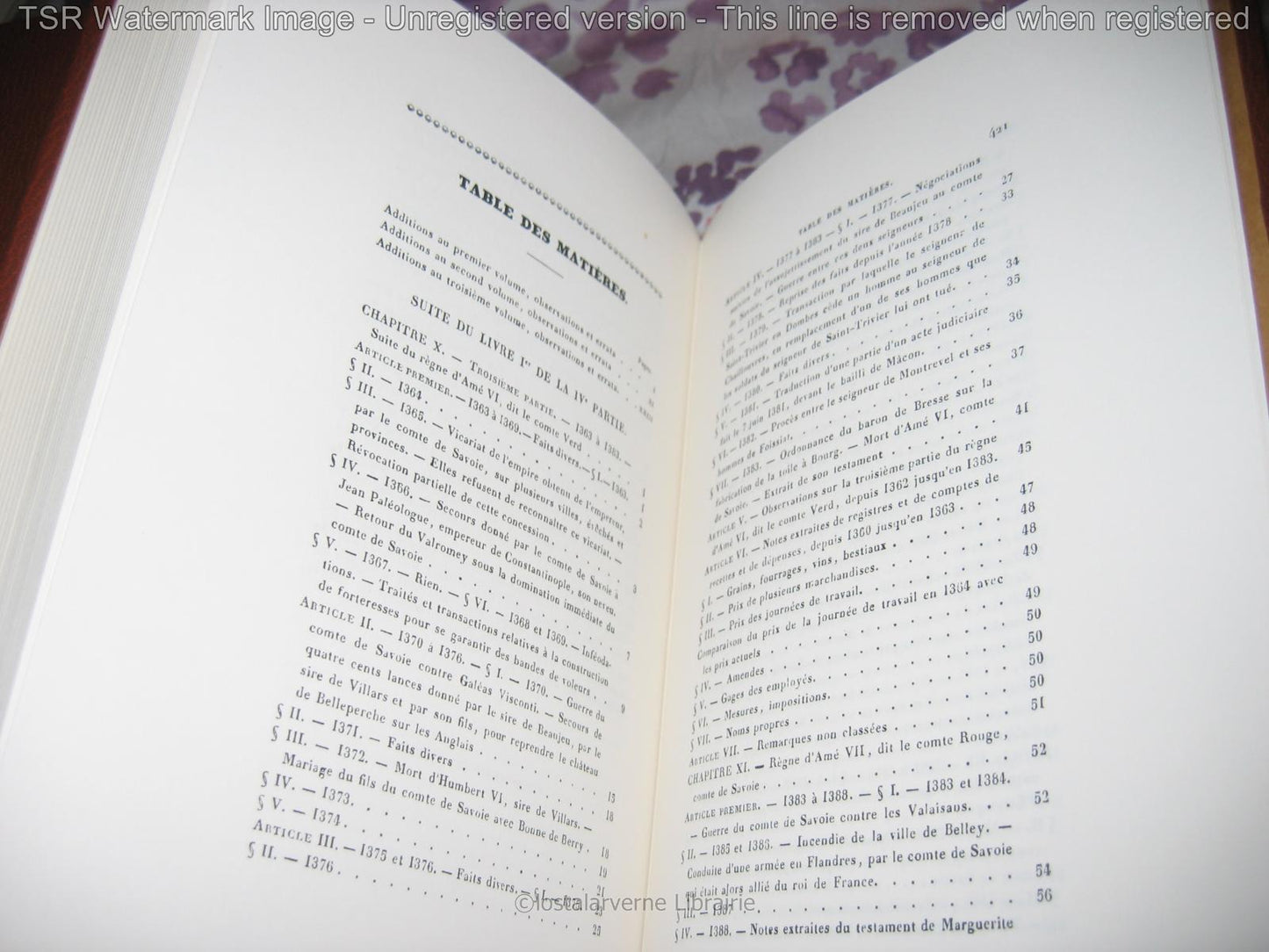 "Histoire de L'Ain" Comte de Lateyssonnière 1841 Reed. Horvath 1979 4vol 1/210