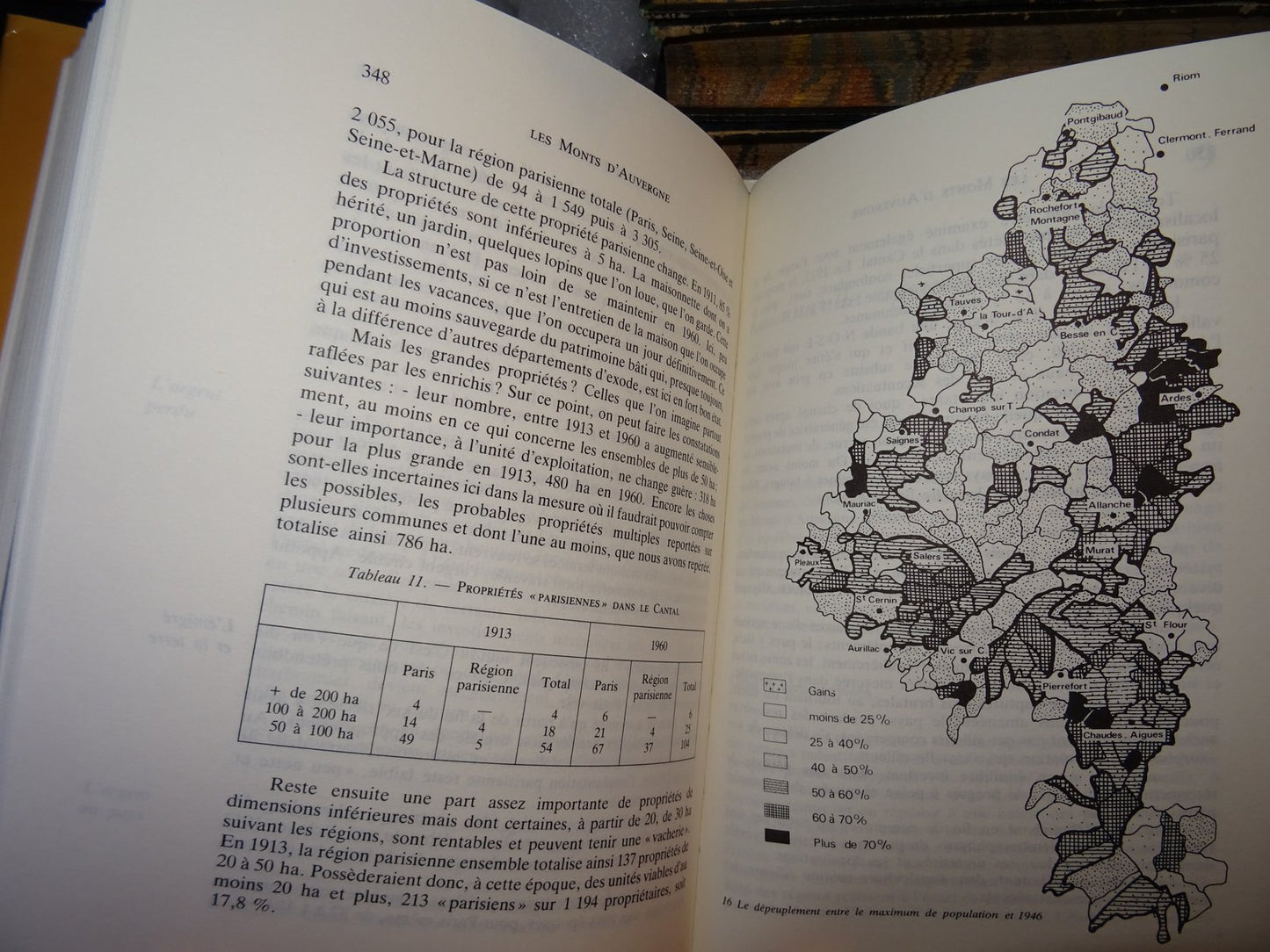 The Monts D'Auvergne - Bressolette - Superb regional monograph 1983