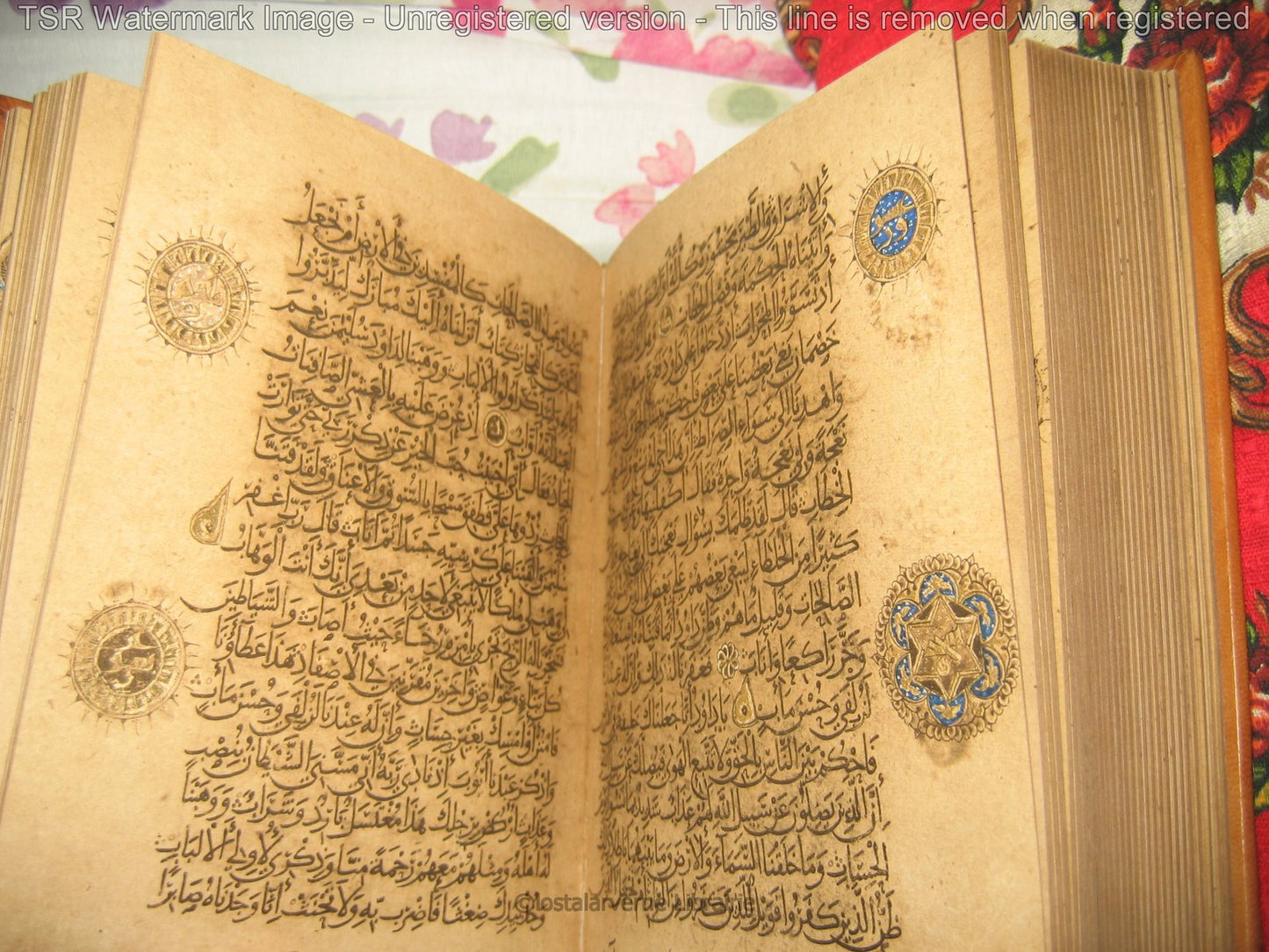 Le Coran - Manuscrit Ibn al-Bawwab Club du Livre 4 Vol avec ENVOI de Zenderoudi