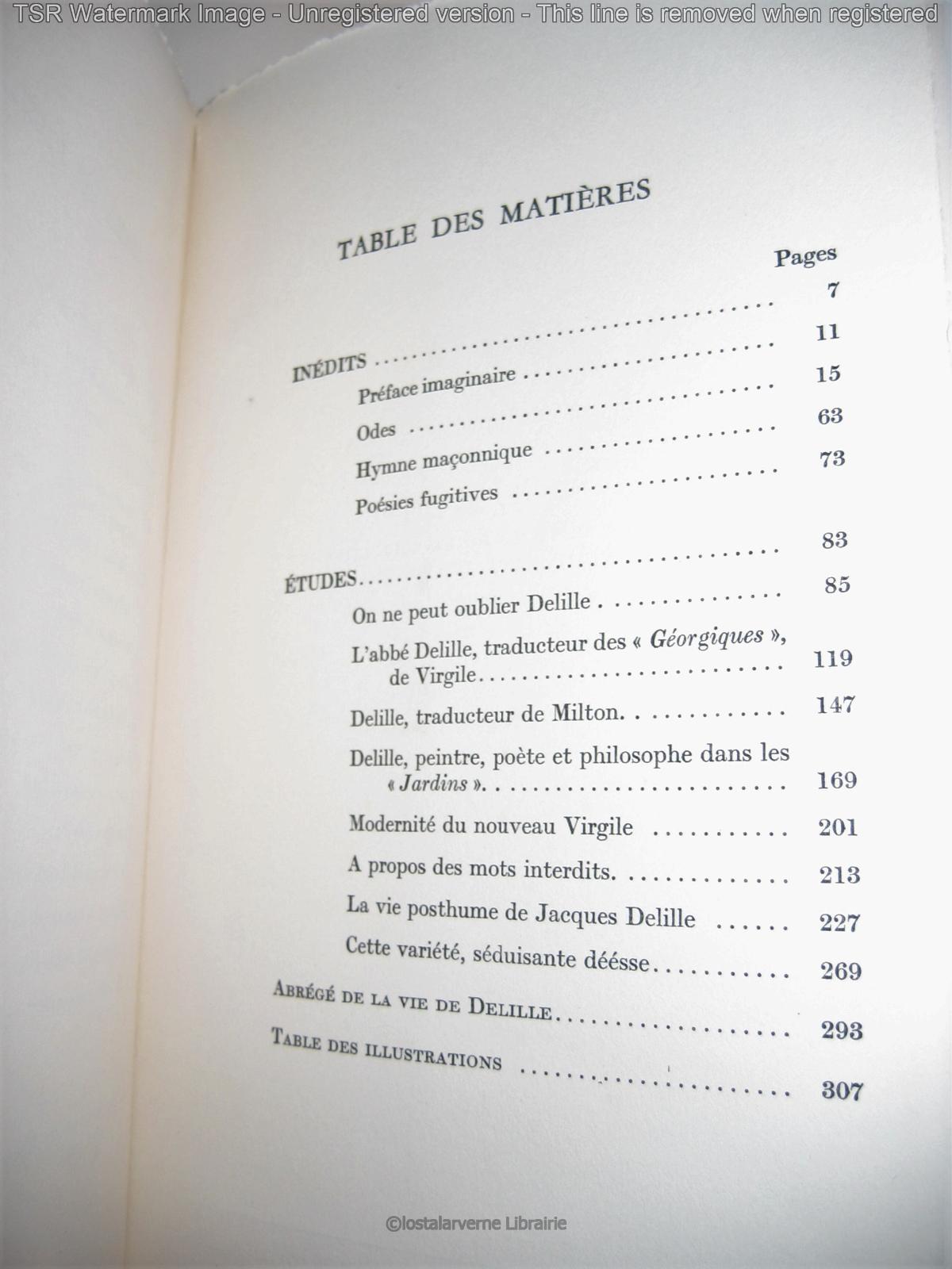 Delille est-il Mort? Etudes Sur le célèbre Poète avec 4 inédits EO + Suite 1967