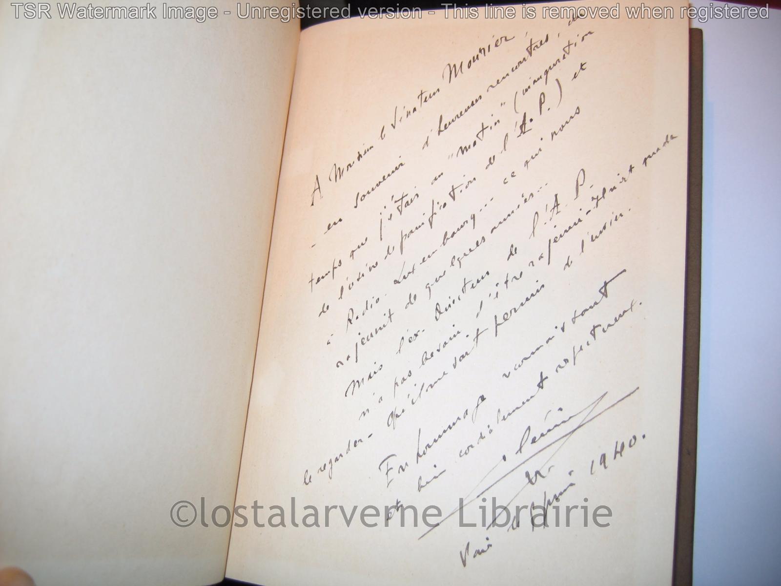 "Contes du Bled" Henry CLERISSE Bel Envoi Autographe au Sénateur Mourier 1936