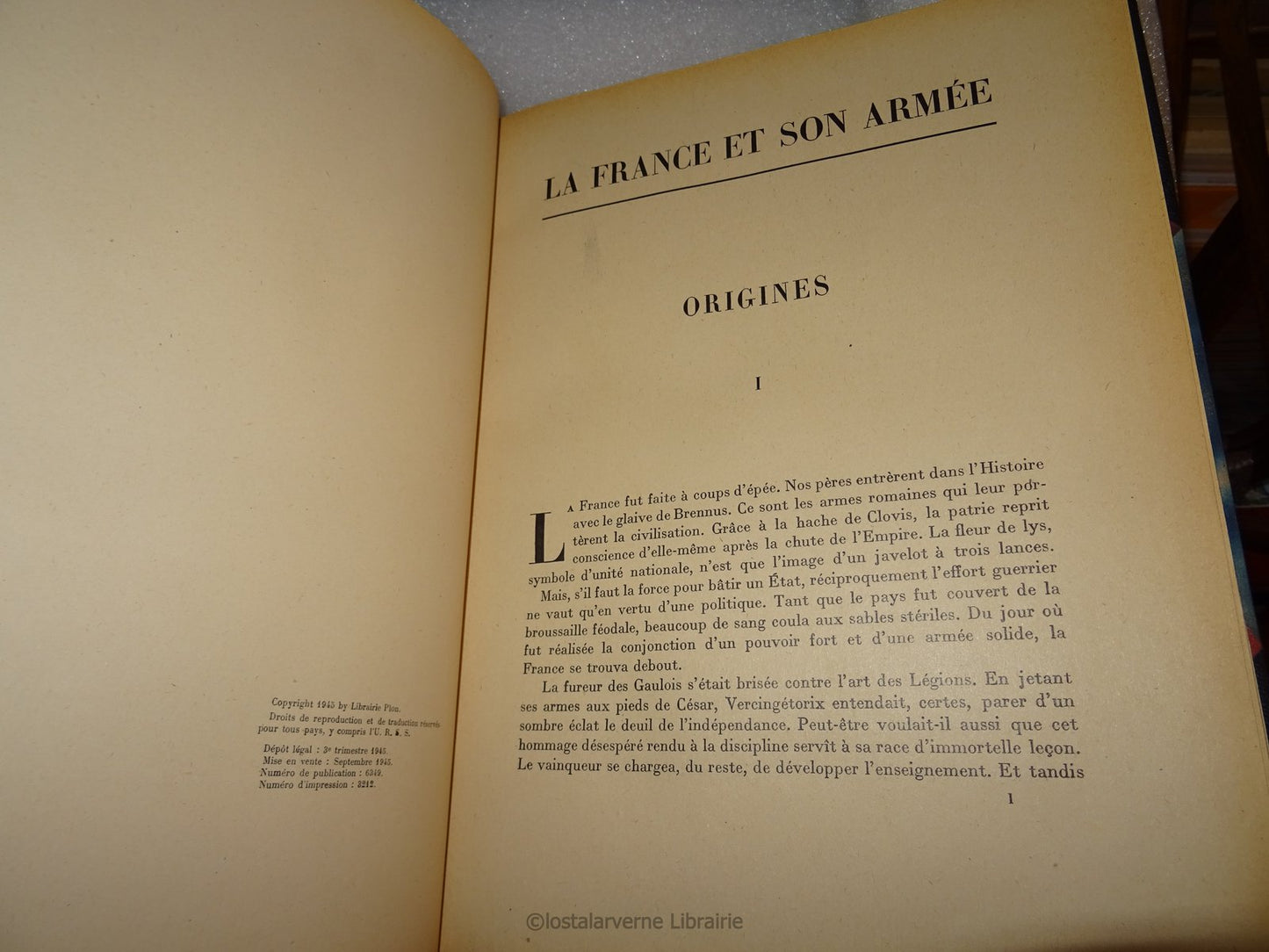 La France et son armée - Général De Gaulle - illustré superbe demi maroquin 1945