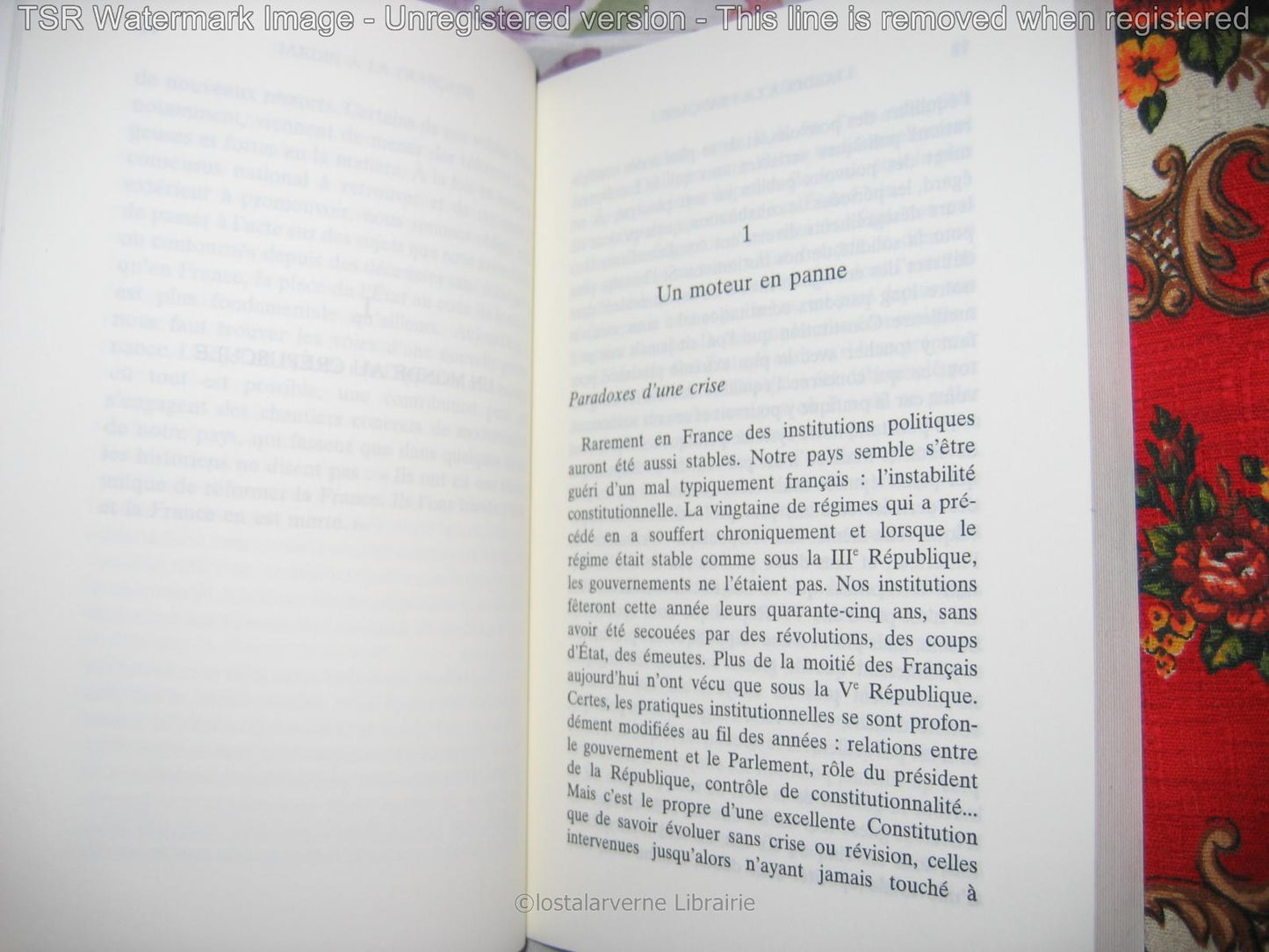 "Jardin à la Française" Brice Hortefeux Ed. Denoël 2003 avec ENVOI à Manoussi