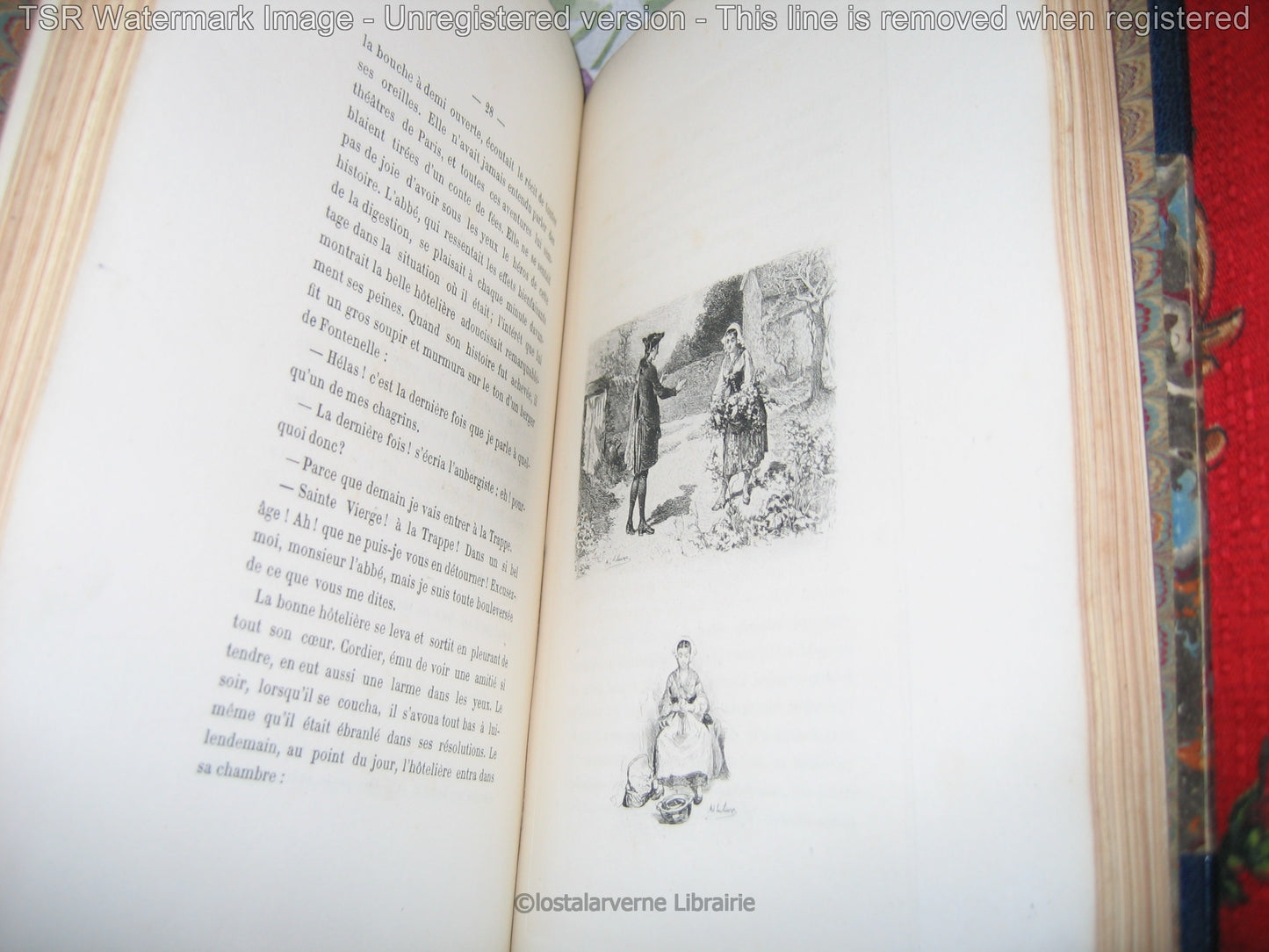 Le Dernier Abbé - Paul de Musset - illustré par Lalauze Rel Maroquin Champs 1891