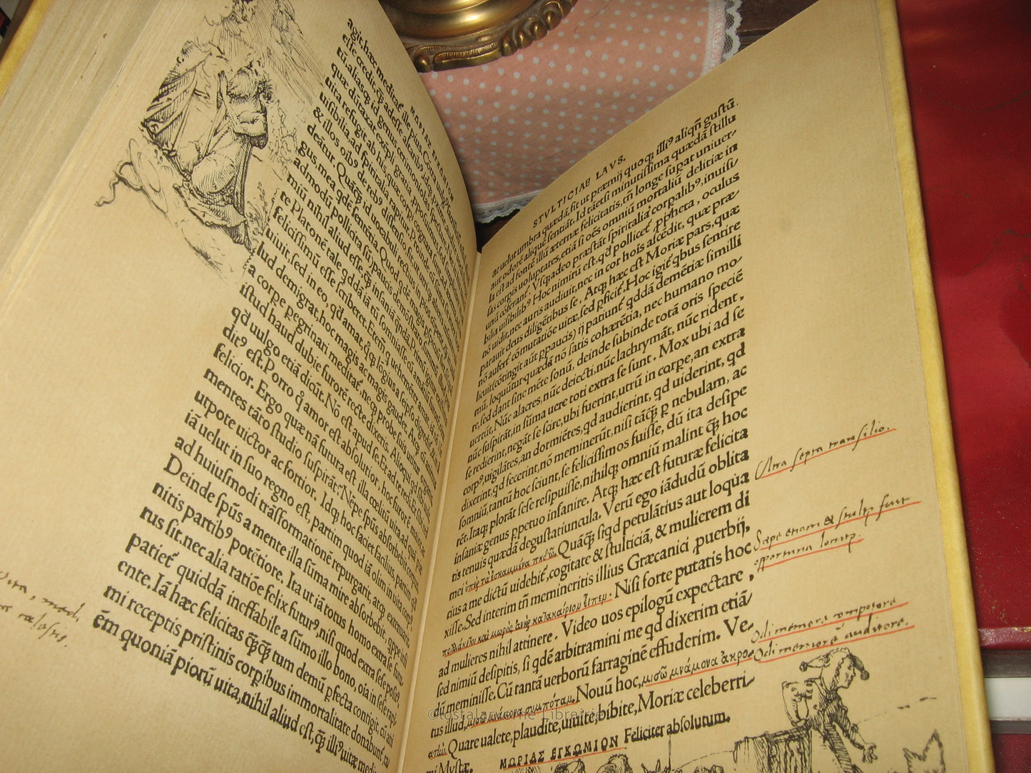 Eloge de la Folie - Erasme - ill Jean Chièze - Fac simile 1515 Holbein - 1967