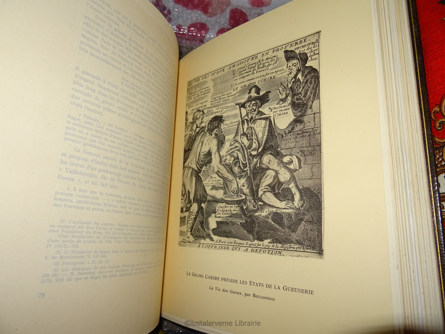 De la cour des miracles - Maurice Vloberg - Superbe Reliure Avec Envoi 1928 n°1