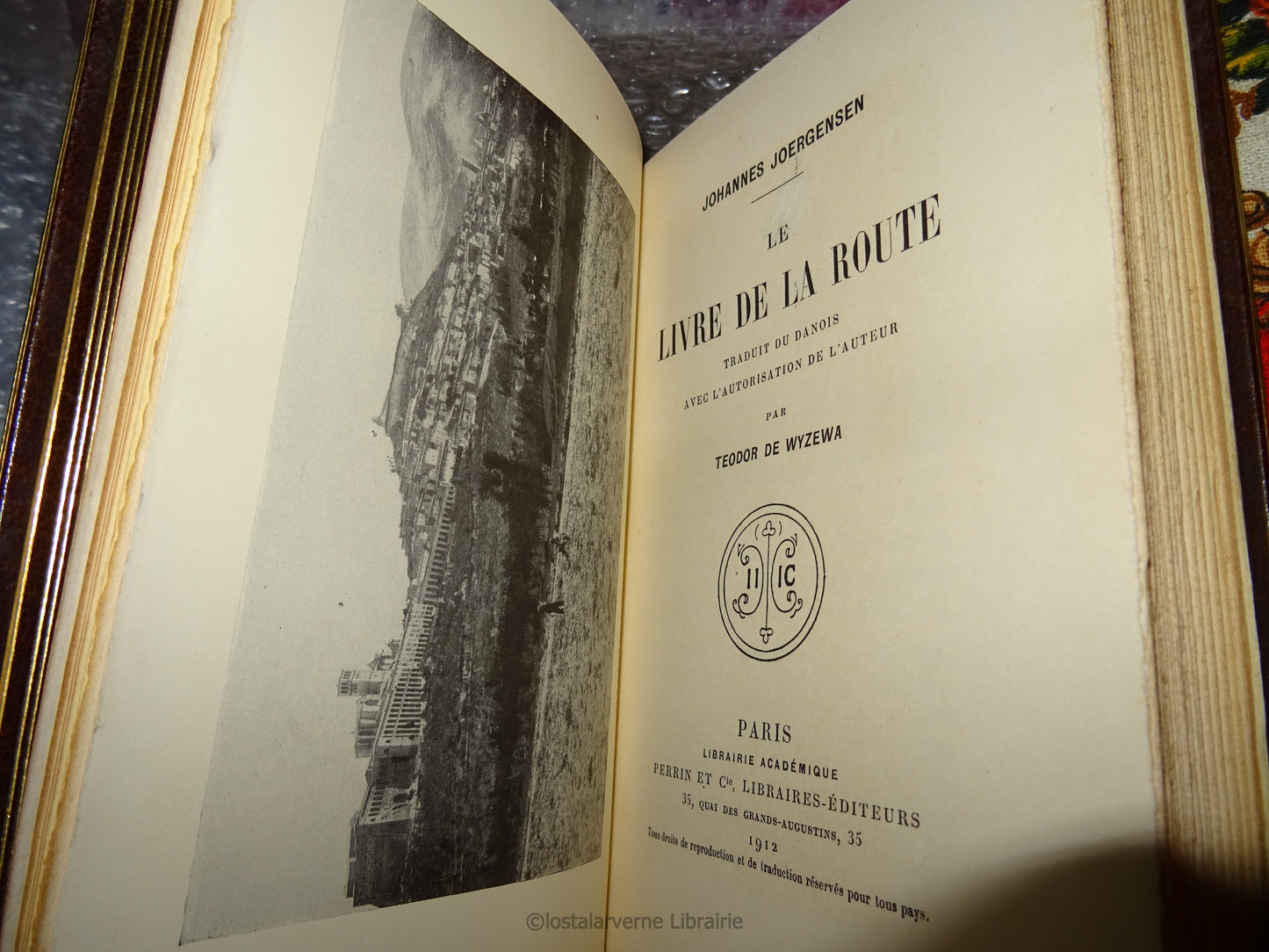 Le Livre de la Route - Johannes Joergensen - Superbe Reliure + Envoi 1912 1/15