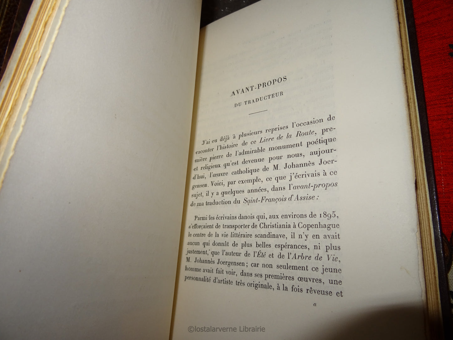 Le Livre de la Route - Johannes Joergensen - Superbe Reliure + Envoi 1912 1/15