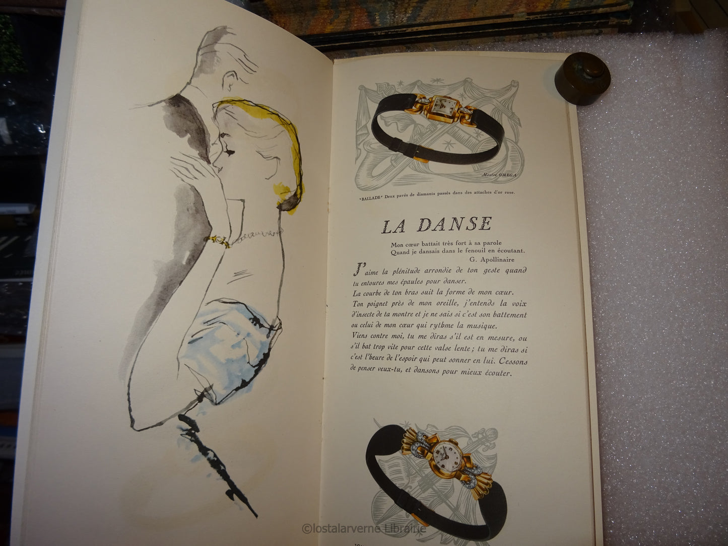 La chanson des Jolis Gestes - plaquette Montres OMEGA - Pierre Simon 1950