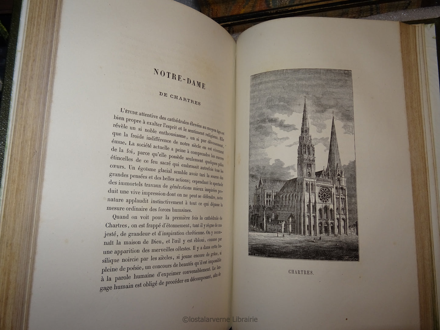 Les plus belles Cathédrales de France - Bourassé - Belle reliure romantique 1861