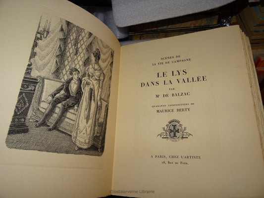 El lirio del valle - Balzac - ilustrado por Maurice Berty 1/150 1947