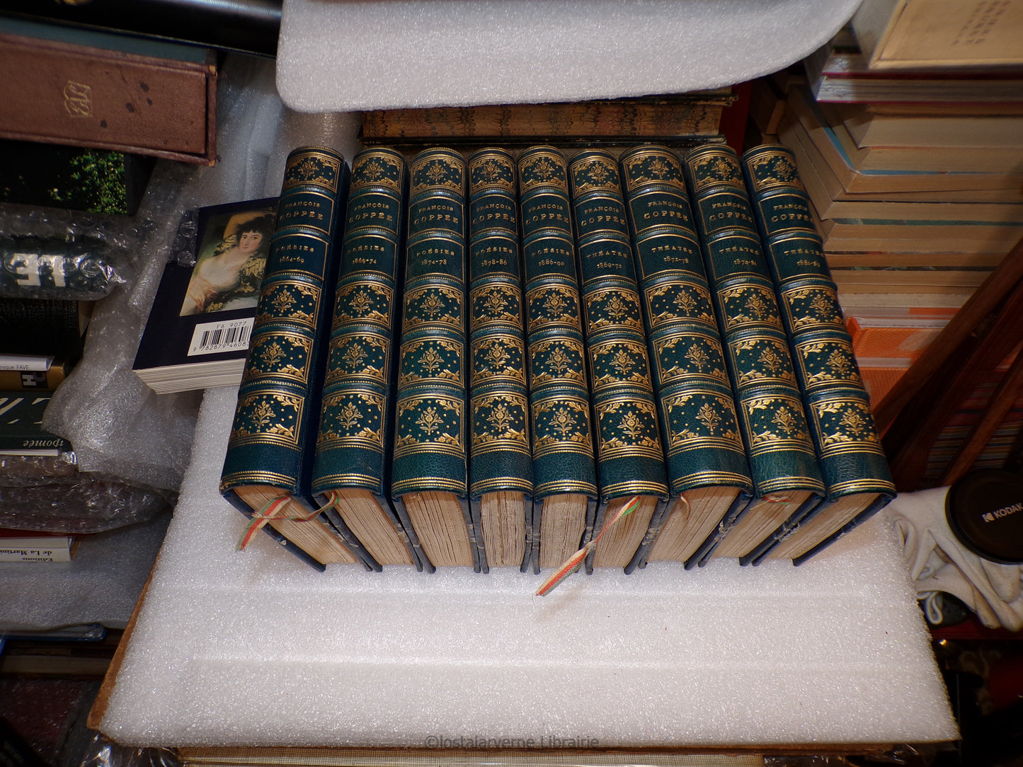 Oeuvres de François Coppée - 9 vol - Editions Lemerre -  Superbe Reliure 1891