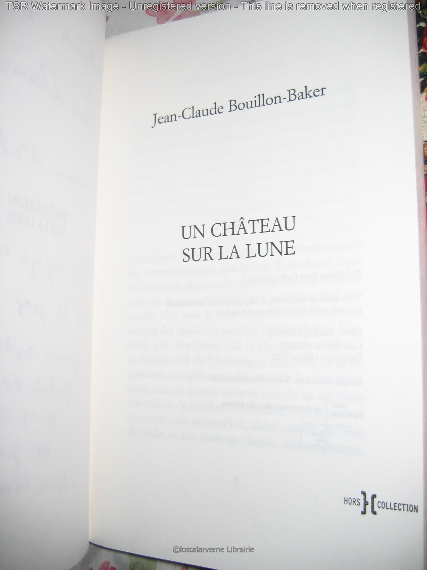 Un Château sur la Lune - Jean Claude Bouillon Baker - Avec Bel Envoi 2012