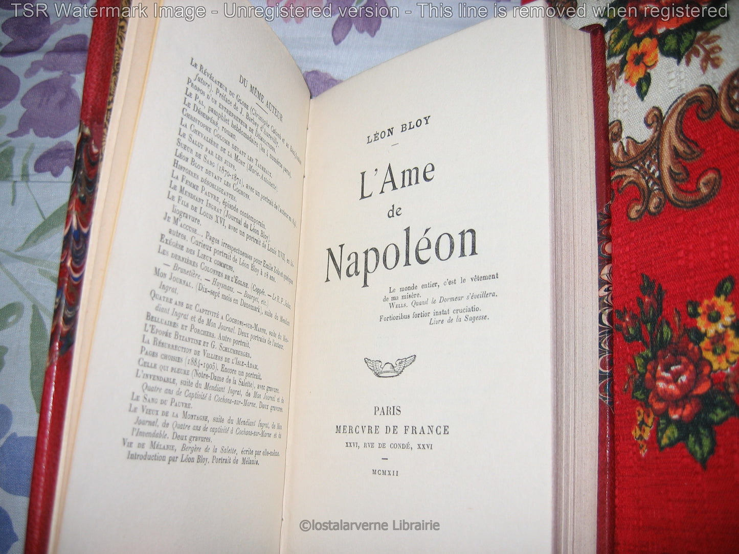 L'âme de Napoléon - Léon Bloy - EO avec bel envoi autographe intimiste 1912 - Relié