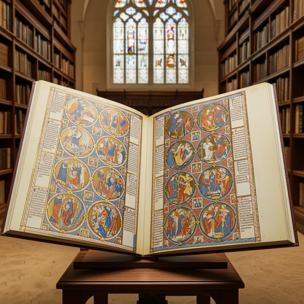 The Moralized Bible - Book Club Fac Simile CODEX 2554 - Illuminations